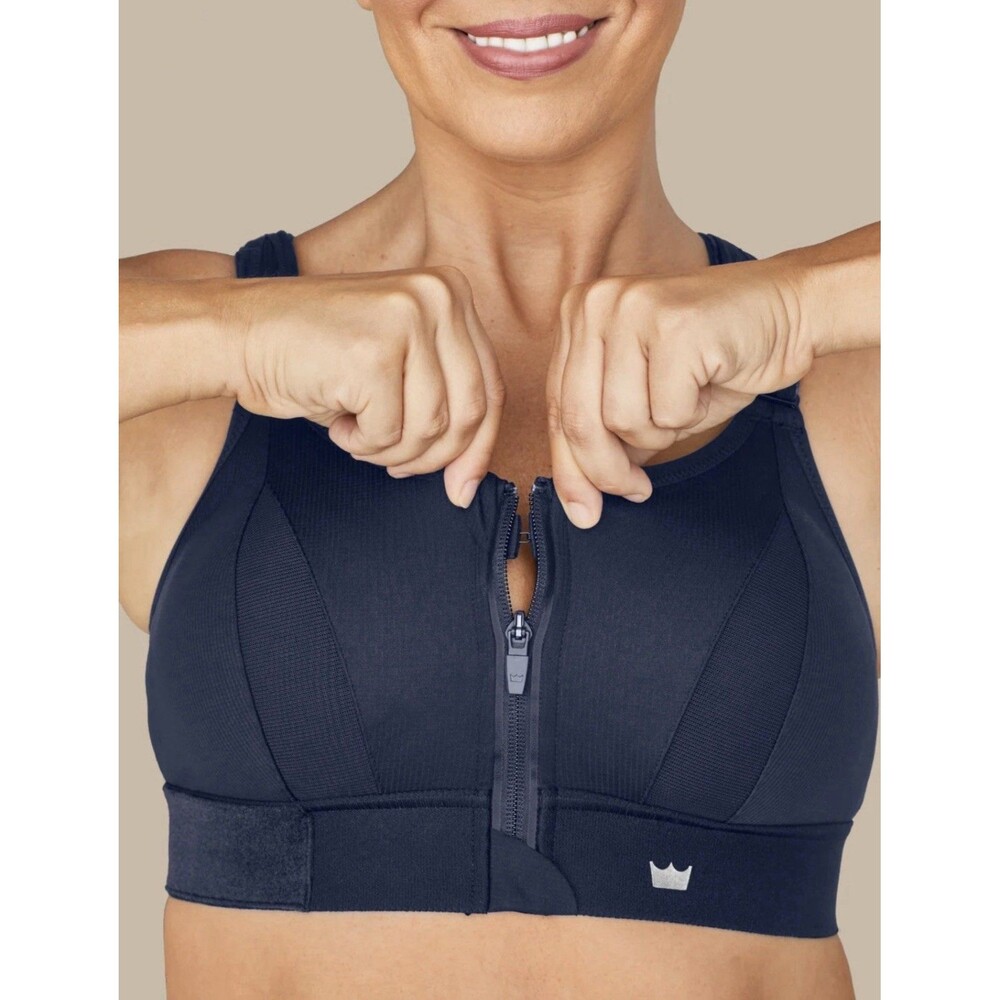 Shefit Ultimate Sports Bra High Impact Size LUXE / LARGE Bold Navy Blue NWT - Picture 2 of 10